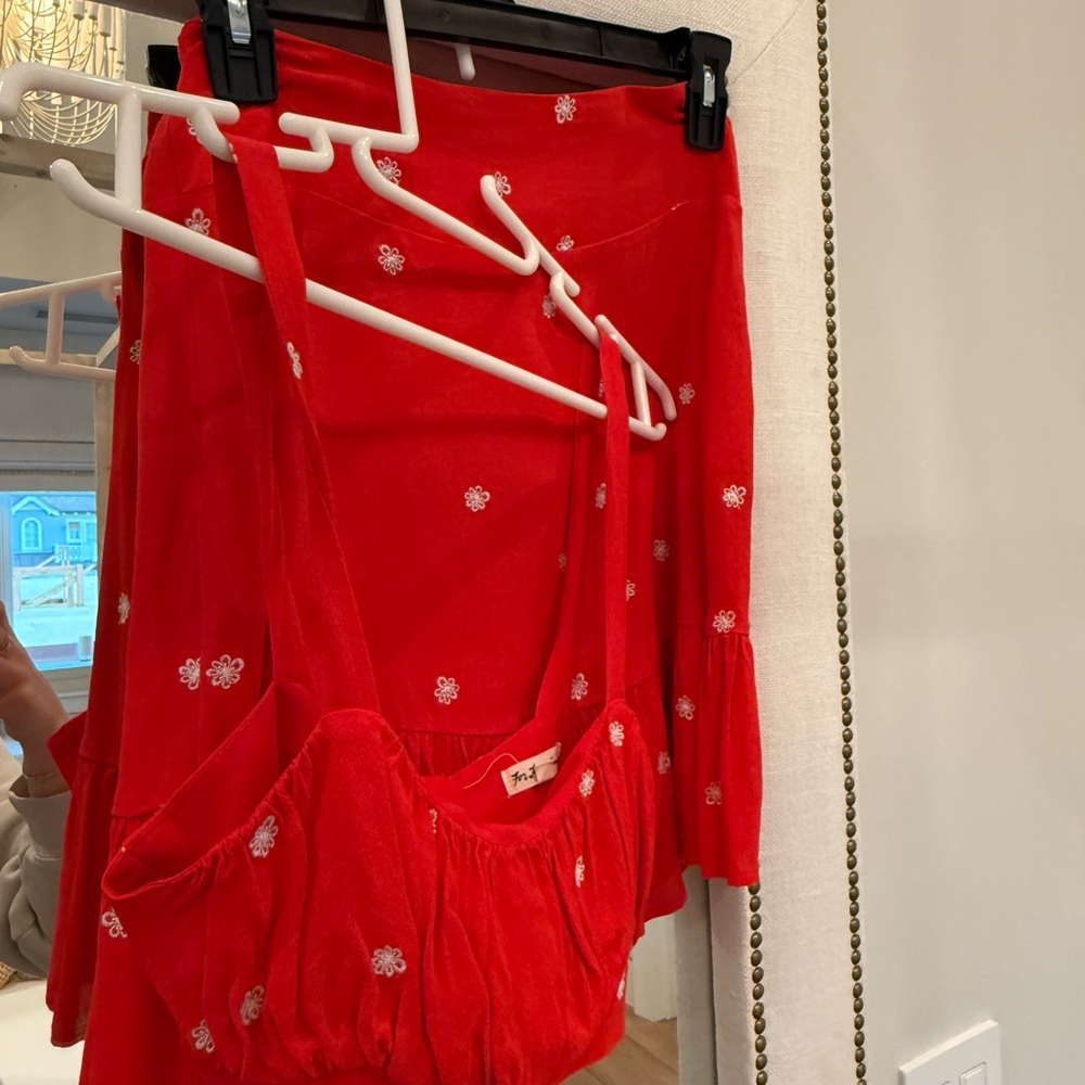 For Love And Lemons Scarlet Floral Ensemble